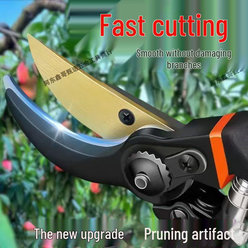 Heavy-Duty Large Pruning Scissors for Thick Branches and Fruit Trees - Super Strong, Labor-Saving Design for Gardening and Household Use