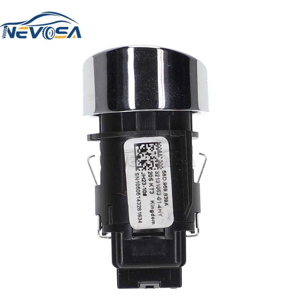 NEVOSA 56D959839A 561959839B 561959839 Car Start Stop Switch Button For VW Passat 2010-2015 Ignition Lock Power Switch