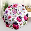 1pc Ladybugs Flowers Automatic Open/close Umbrella, 8-Rib sturdy structure, Auto Folding/Opening, Portable Travel Umbrella for Women c19