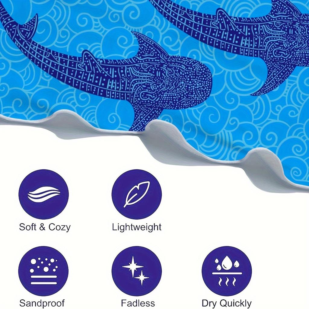 Wal Strandtuch Leicht Weich Schnelltrocknend Handtuch zum Schwimmen Geeignet für Strand Schwimmen Outdoor Camping Reisen Ideales Wesentliches