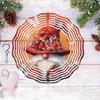Whimsical Gnome Wind Spinner with Red Hat and Butterfly Flower Cluster Vibrant Metal Garden Decor Dancing Outdoor Hanging Ornament