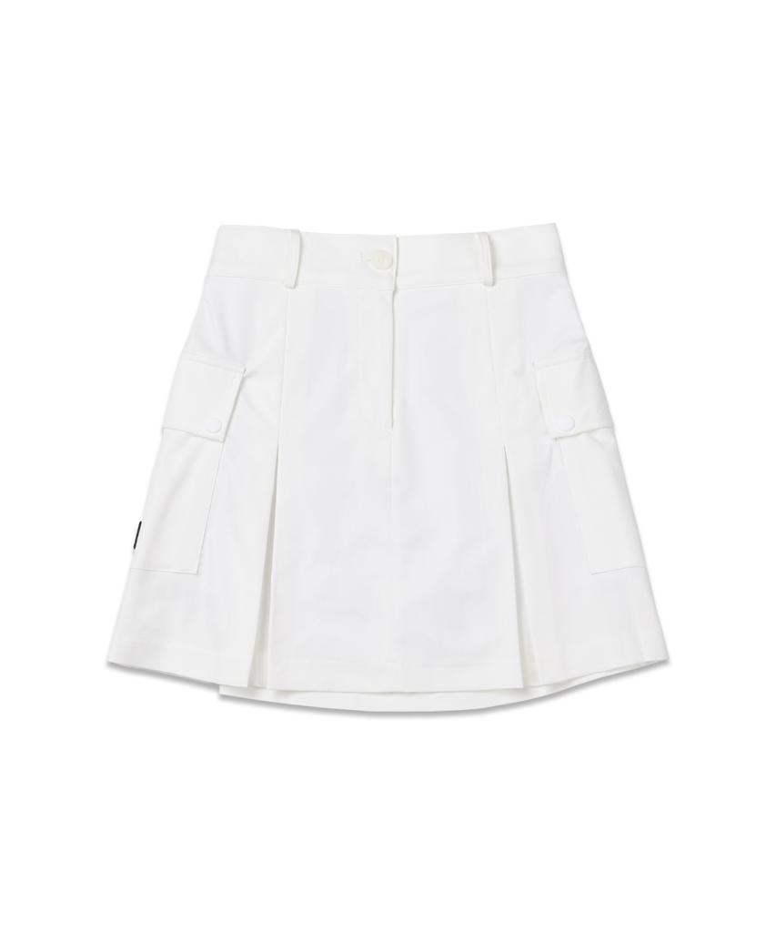 MACKY Cargo Pop Skirt White