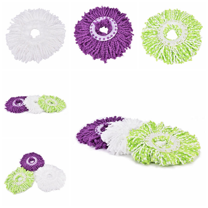 Household Magic Replacement Refill 360°Spin Cleaning Pad Microfiber Mop Head