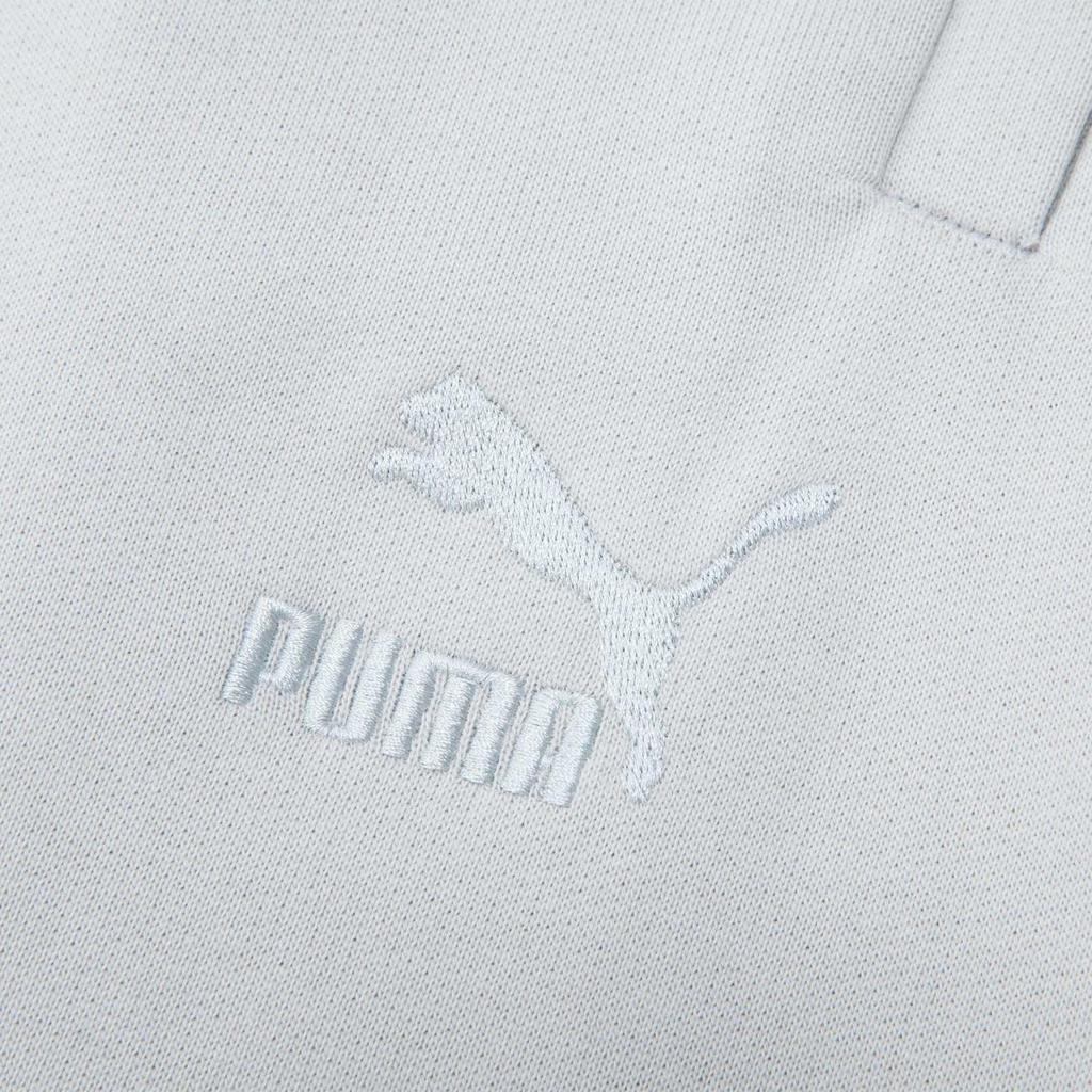 Puma Logo Print Straight Leg Drawstring Casual Shorts Unisex shorts Gray 538793-09