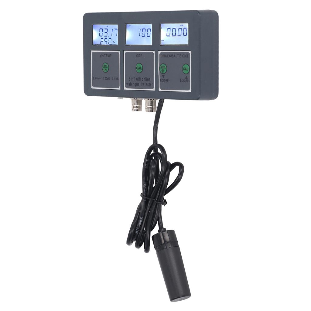 Multi Parameter Water Quality Tester S.G PH EC SALT ORP TDS CF TEMP 8 In 1 Rechargeable Online