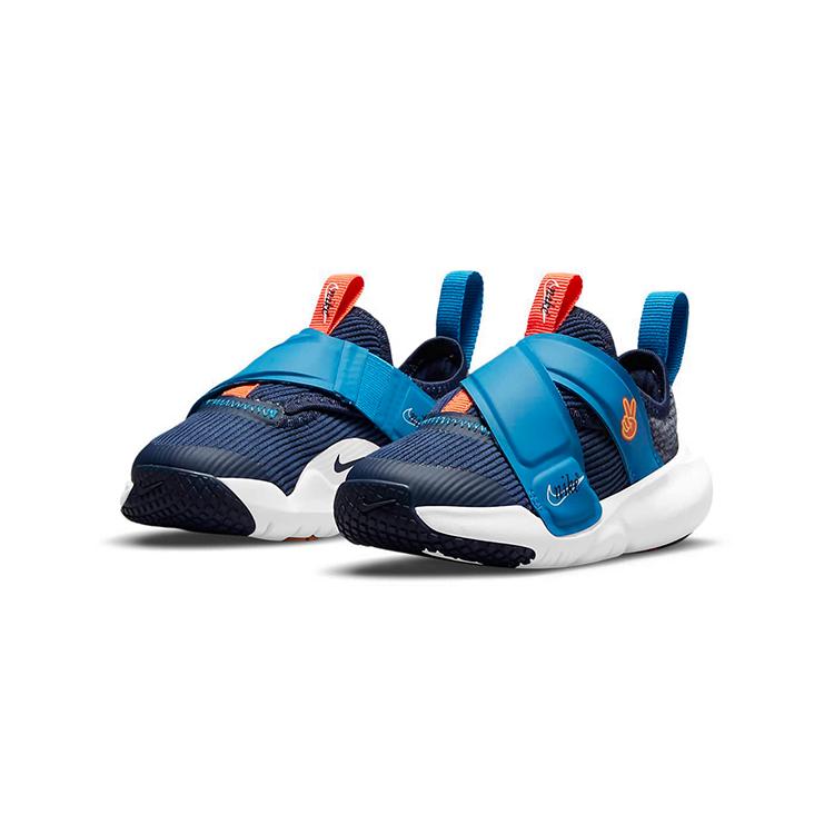 Nike Flex Advance Hook and loop Low top Running Shoes Blue Orange Infant And Toddler DB3539-400