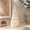 Christmas Ceramic House Tabletop Decor for Holiday Mantel Shelf Centerpiece