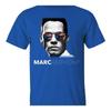 T-shirt Marc Anthony Bleu Manches Courtes Toutes Tailles
