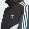 Originals Chaqueta Bloque U Oversize Cuello Alto Bloques de Color Cortavientos Tejida Unisex Negro Blanco KC3115