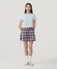 Covernat Woman Balloon Mini Skirt Check