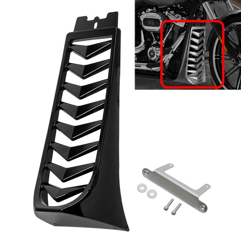 Motorrad Hochglanz Schwarz Front-Chin-Spoiler Unterer Kühlerabdeckung Für Harley Softail Street Bob Breakout Fat Bob 2018-2023 2022