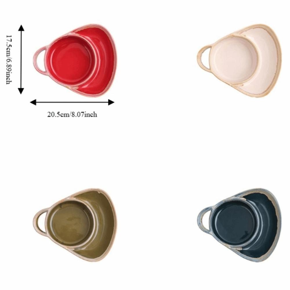 with Handle Vintage Separated Fruit Salad Plate Ceramic French Fry Plate Sandwich Plate  Hotel