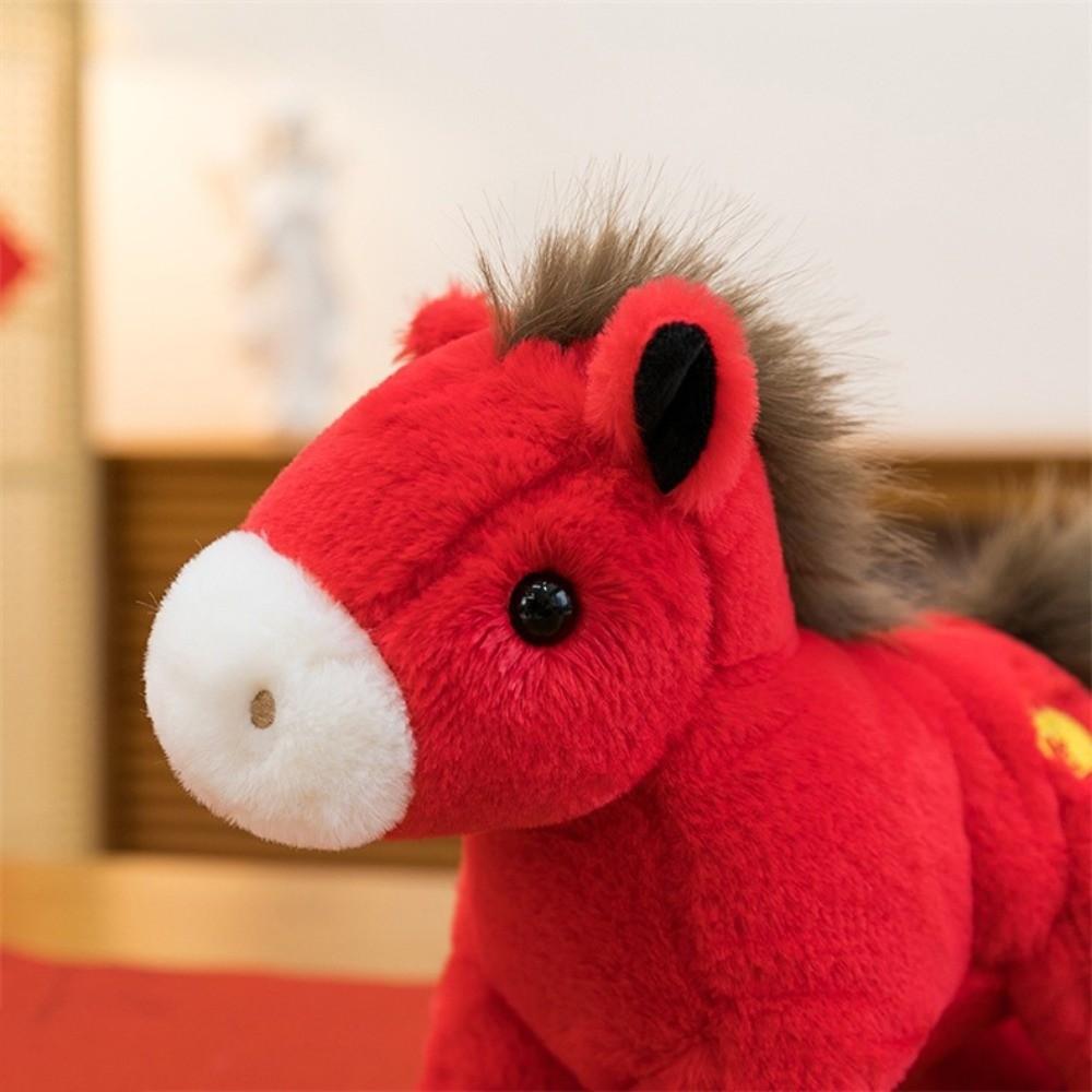 Cute Lucky Horse Plush Toys Good Luck Zodiac Pony Figurine 2026 Horse Plush Doll  Year of Horse