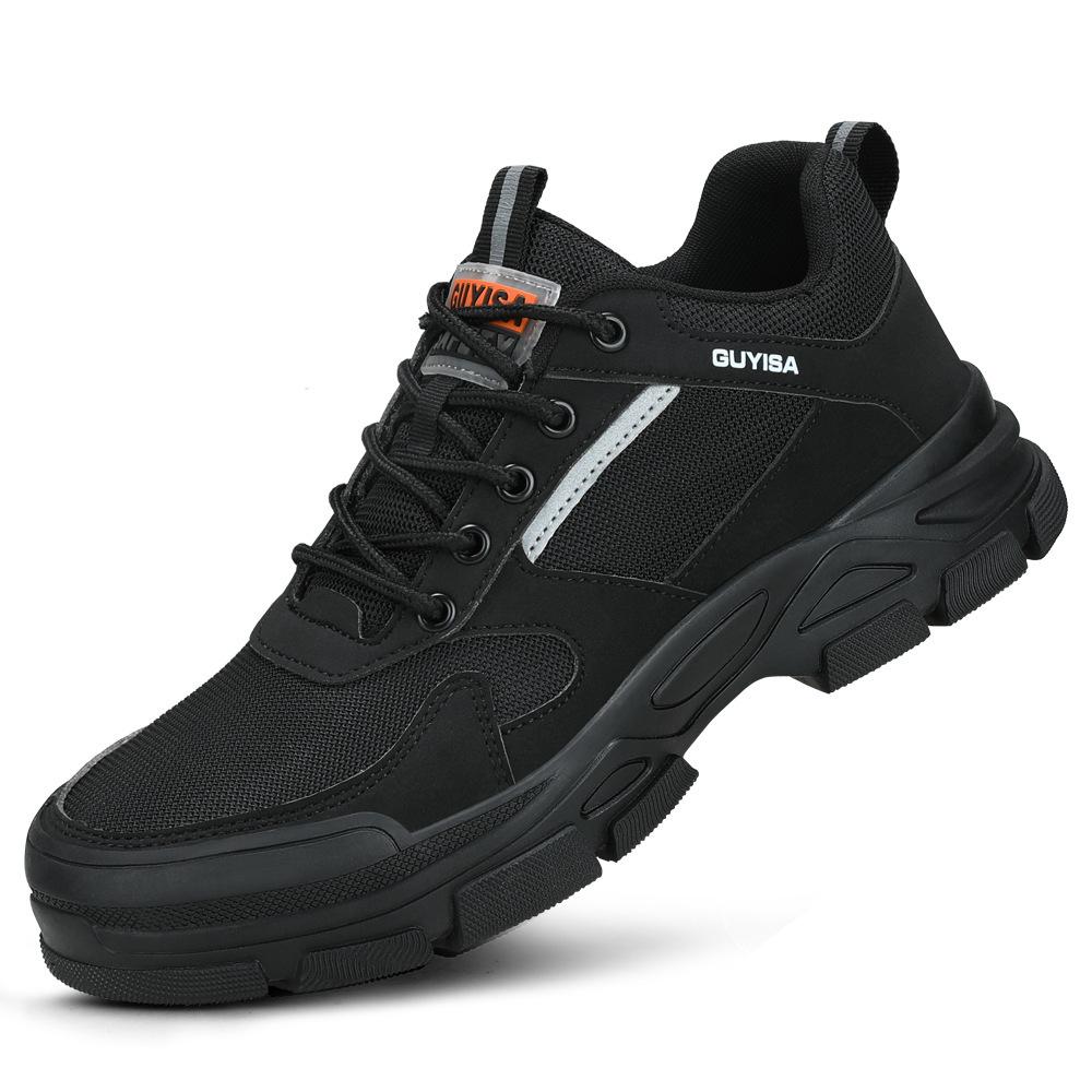 New Work Safety Shoes for Men Steel Toe Shoes Women Indestructible Work Shoes Outdoor Construction Puncture-Proof Safety Boots