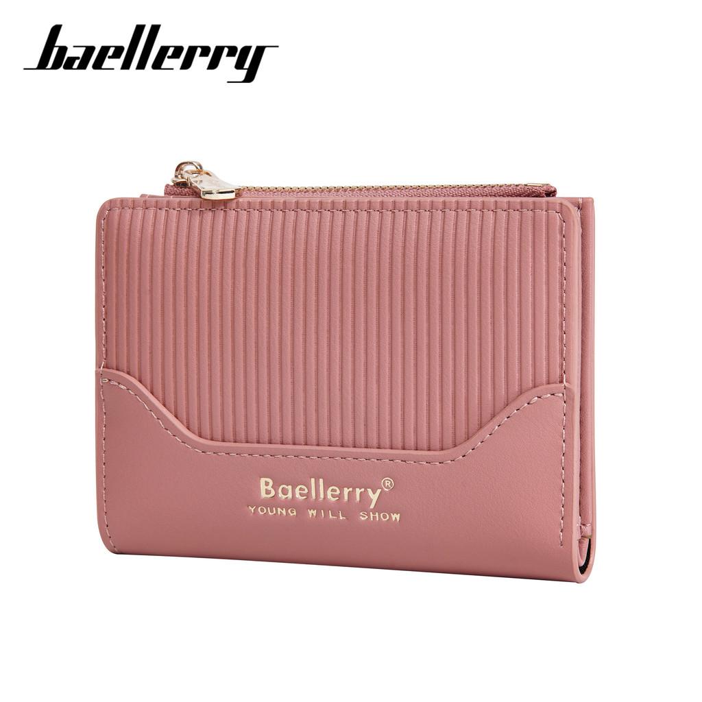 

Женский минималистичный кошелек-картхолдер из ПУ с несколькими отделениями для карт для повседневного ношения розовый