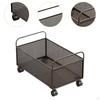 Mesh Rolling File Cart Storage with Wheels Under Desk Office Supplies Organizer,