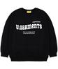 UNION GARMENTS [Fleece-Lined] I Can Logo Oversized Sweatshirt Black