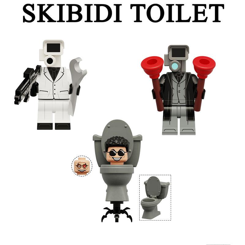 War Skibidi Toilet God Surveillance Expert Building Blocks Diy Figure Toy Gift