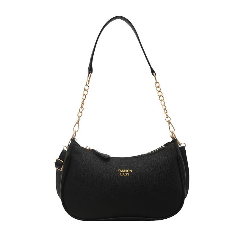 Underarm Bag Women's New Trendy Fashion Shoulder Handbag Texture Women's Spring Lychee Pattern Work Small Bag