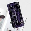 Gothic Cyber Sigil Cross Phone Case For Samsung S25,S24,S21,S22,S23,S30,Ultra,S20,Plus,Fe,Lite,Note,10 Black Soft Shell