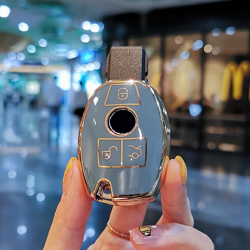 Neue Stil Auto Schlüssel Fall Abdeckung Für Mercedes Benz w211 w204 ABRG Klasse GLK GLA GLC GLR W210 W176 W202 w463 Shell