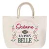 Beach Bag - PLANETEE - Océane - Sturdy Rope Handle - Large Size - Personalized Message