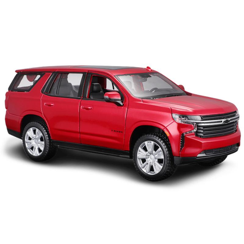 

Maisto 1:24 2021 Chevrolet Tahoe SUV Alloy Car Model Diecast Metal Off-road Vehicles Car Model High Simulation Children Toy Gift красный