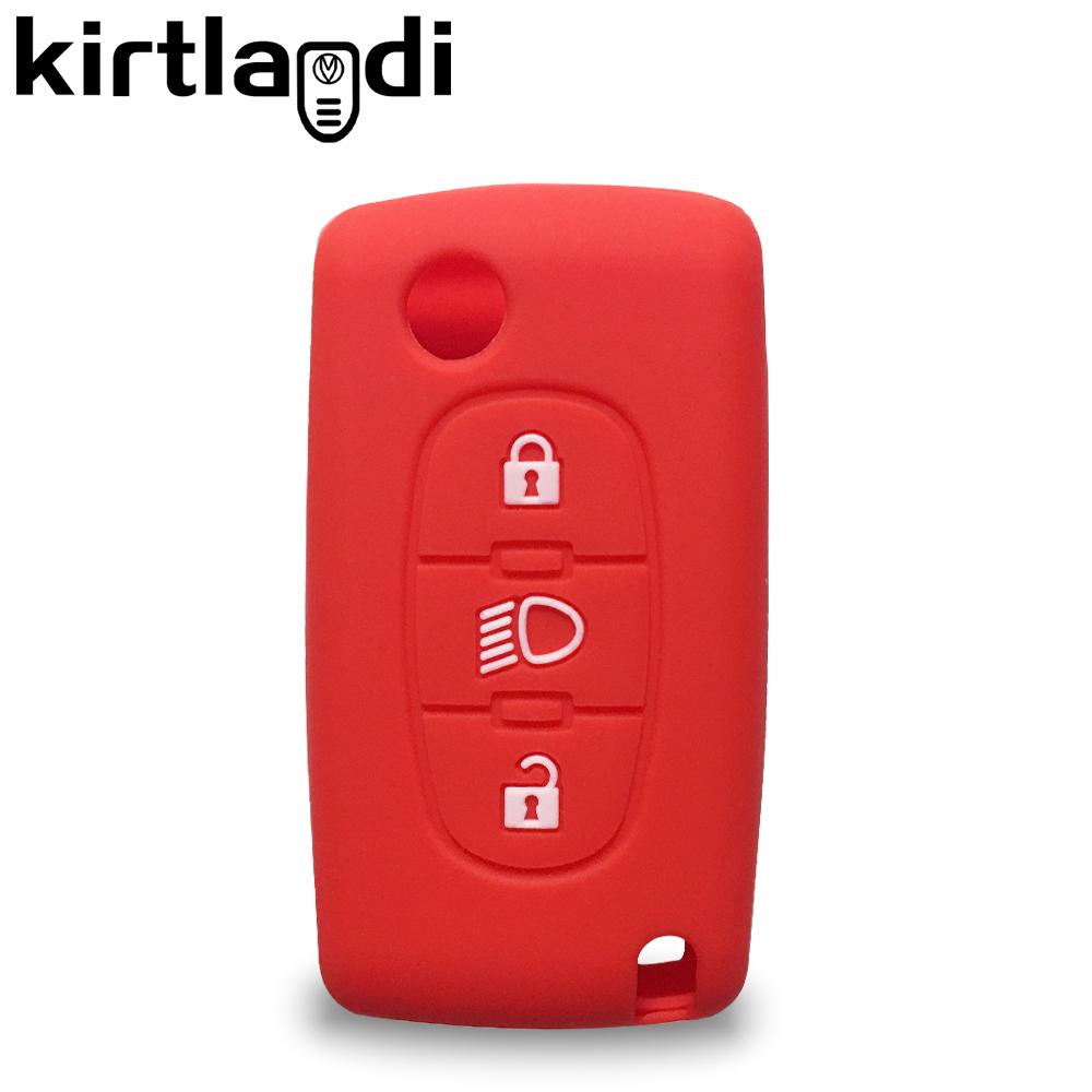 For Citroen C4 Flip Remote Car Key Case for For Citroen C4 Cactus Grand Picasso C5 C8 3 BUTTONS Car Accessories Keychain