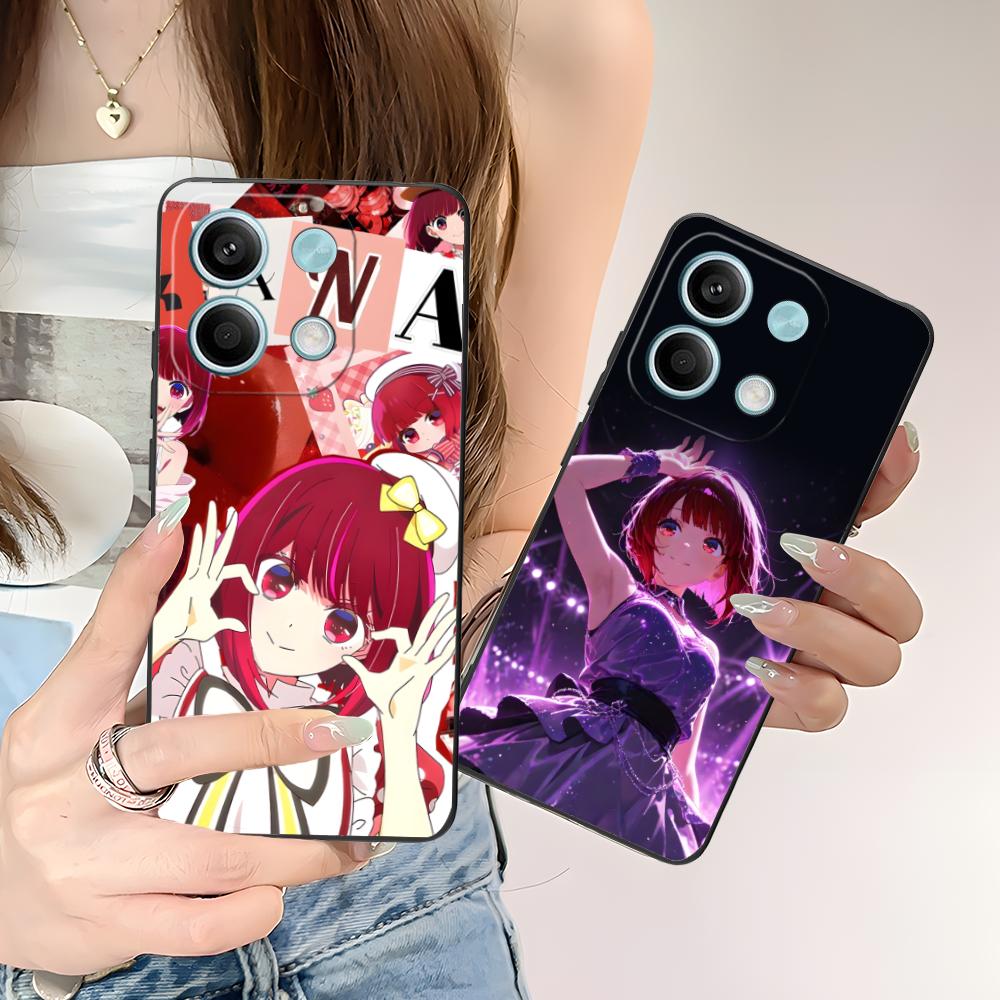 Oshinoko Arima Kana Phone Case for POCO M7 M6 M5 M4 M3 X7 X6 X5 X4 X3 Pro GT 5G Colorful Printing Cover Smartphone Pretty Cover