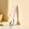 BPA Free Stainless Steel Baby Feeding Spoon Creative Flat Bottom Scoop Easy To Clean for Home Infant Feeding Use