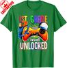 Gamer Back To School Gamepad 1st First Grade Level Unlocked Tshirt Summer Unisex Unisex Fashion Cotton Graphic T Shirts