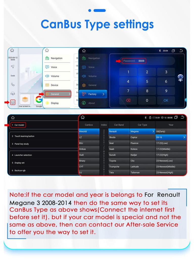 9" Large Screen Android GPS Navigation for 08-14 Megane 3 - Intelligent All-In-One Car System