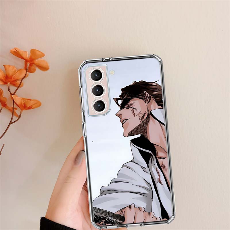 Bleach Aizen Sousuke Clear Phone Cases for Samsung S26 Ultra Galaxy S25 Edge S24 S23 FE S21 Plus S20 S22 S10 Cover Patterned Com