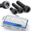 330pcs/M4 M5 12.9 grade black internal hex socket head cap screws, nuts, and flat washers set, DIN912 metric bolts and fasteners