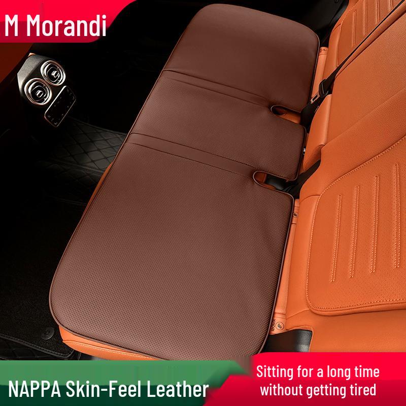 Morandi Nappa Leather All-Season Car Seat Cushion for Mercedes-Benz E-Class/C-Class/GLC/GLB/GLE