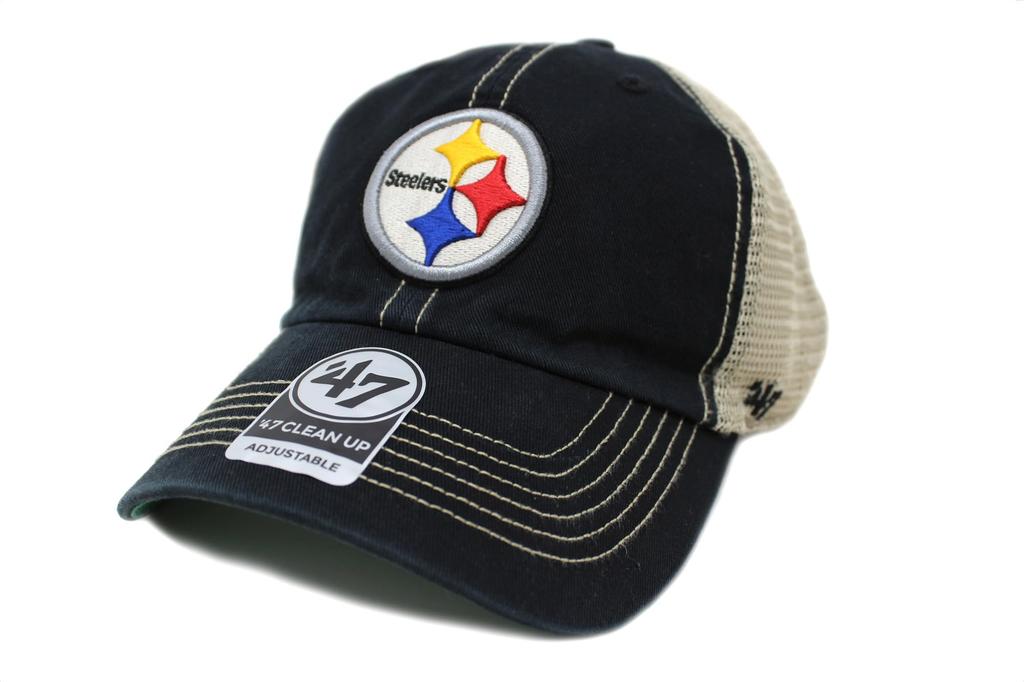 Seven Mesh Cap TRAWLER 47 CLEAN UP NFL Pittsburgh Steelers [Forty Brand]