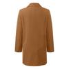 Fashion Casual Loose Breasted Long Solid Woolen Medium Outerwear Women Color Coat