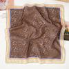 Retro Floral Cotton and Linen Small Square Scarf Women's Fashion Foreign Style Multi-functional Headscarf Summer Decoration Neck Protection Silk