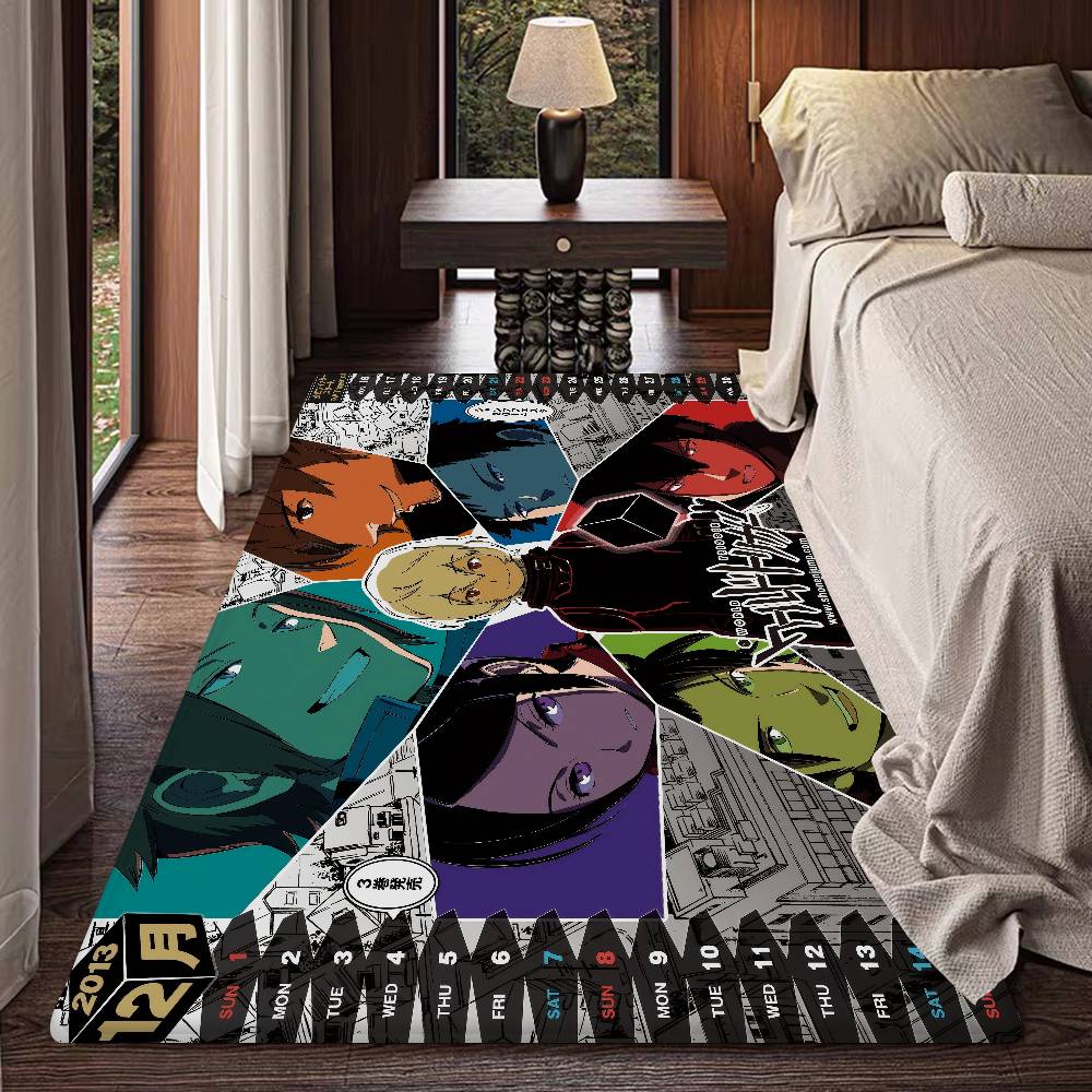World T-Trigger Cartoon Floor Mat Non-Slip Laundry Room Mat Laundry Decor Balcony Child Living Room Household Carpets