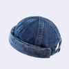 1pc Men's Wrinkle Free Light Denim Hat, Retro Washed and Distressed Craftsmanship, Casual and Versatile Outdoor Sunshade Hat