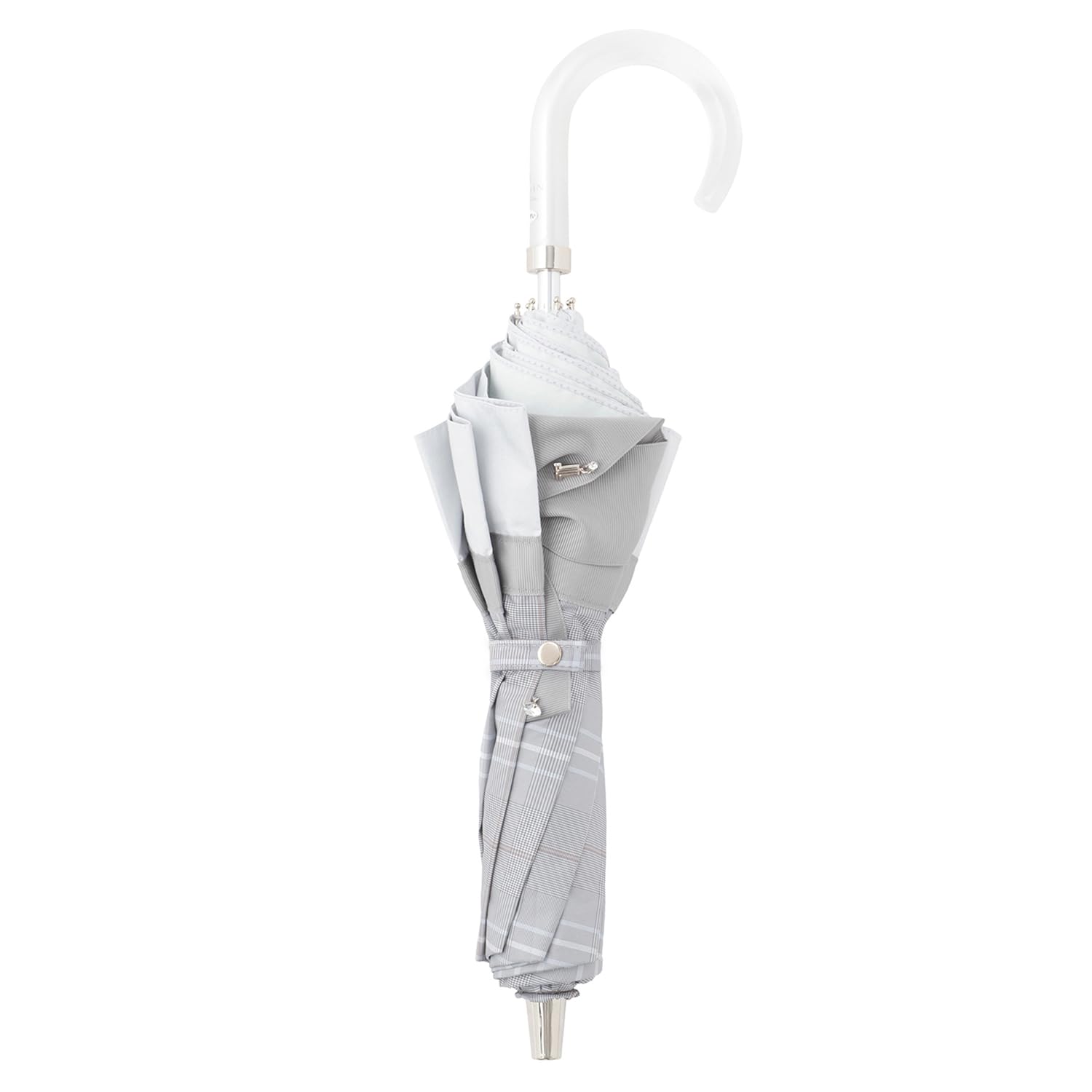 

Moonbat en Sun and Rain Light Heat UV Jeweled Ribbon Gray [Lanvin Bleu] Women s Easy-Fold Parasol, Protection, Blocking, Blocking, Protection, Detail, сірий колір