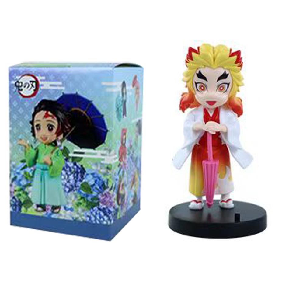 Hot Demon Slayer New Character Peripheral Plum Rain Series B Figure Car Model Ornaments Collectibles Christmas Gifts