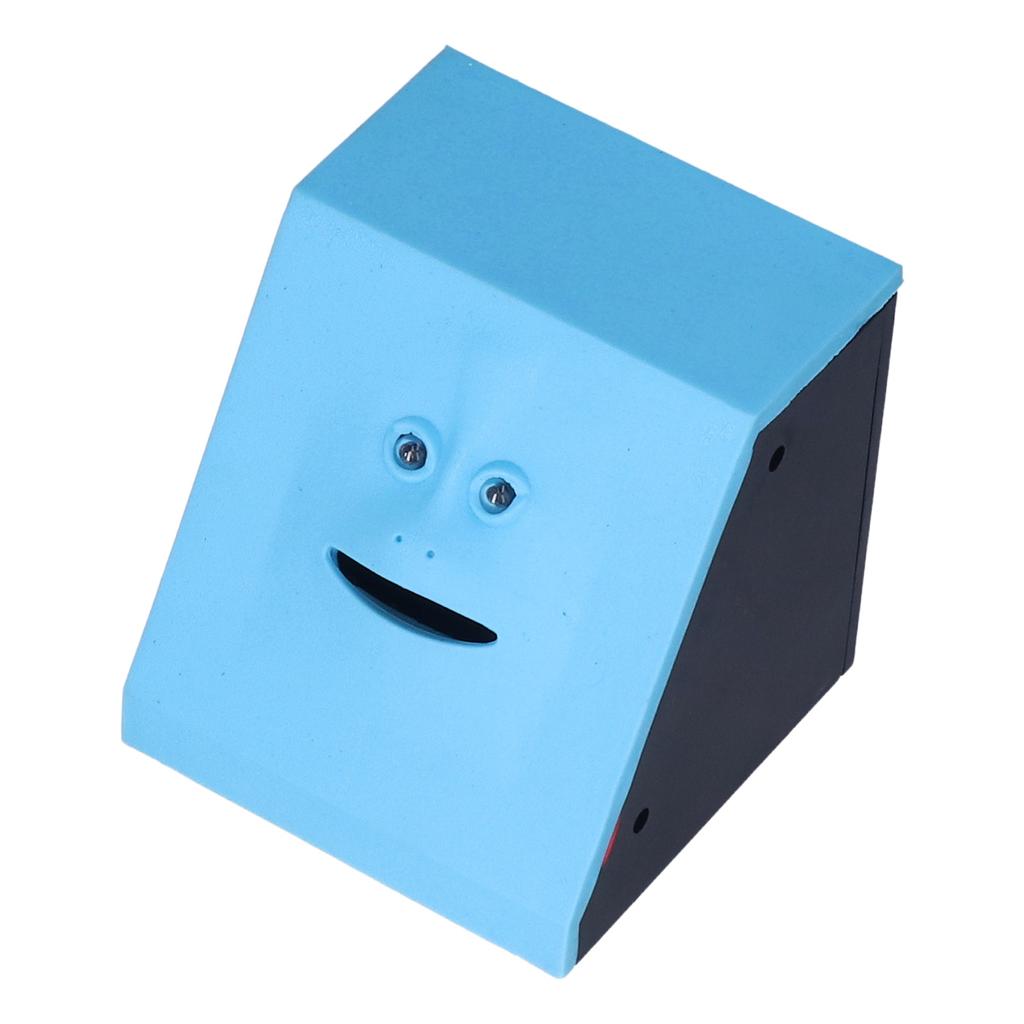 Kids Electronic Money Saving Bank Face Automatic Eating Coin Money Bank Box for ChildrenBlue