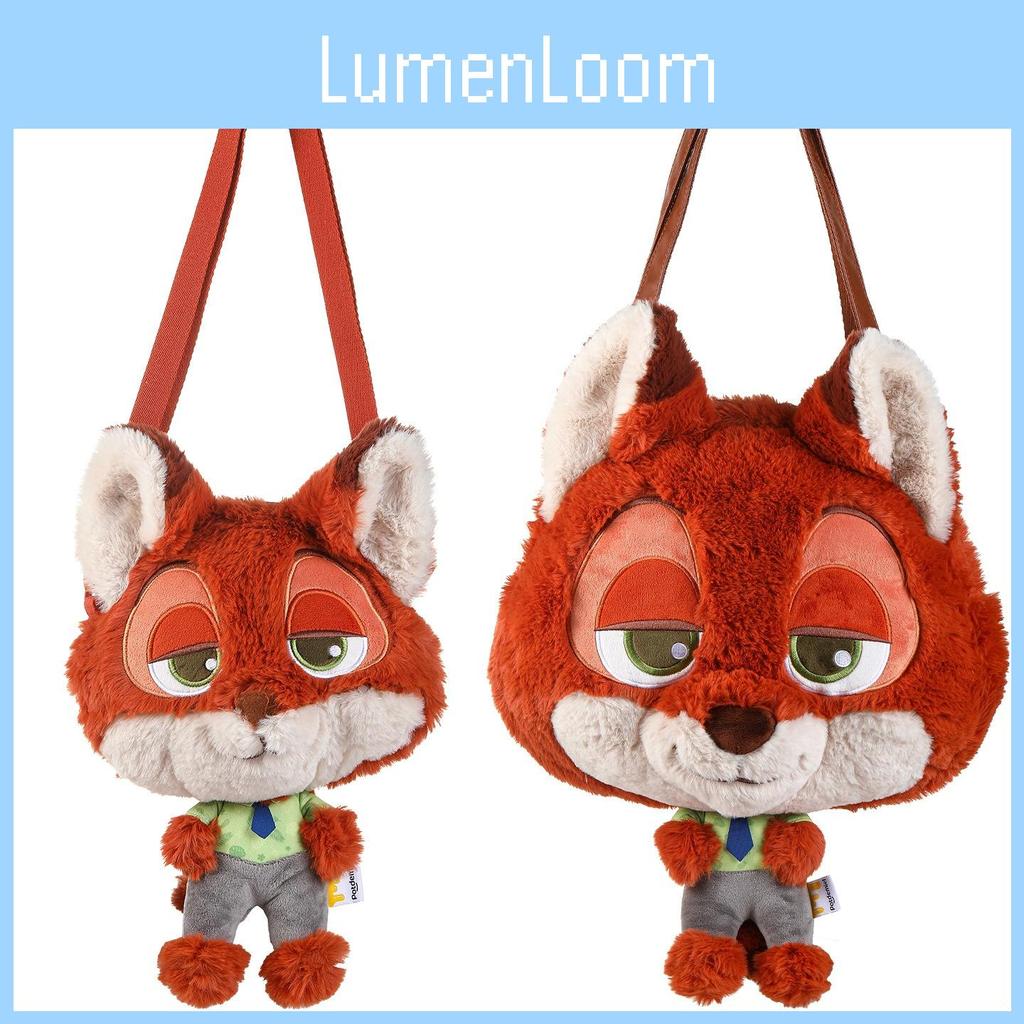 Zootopia Nick Plush Shoulder Bag With Cartoon Design For Kids And Teens