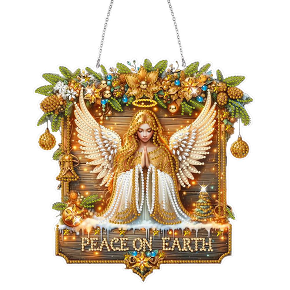 

Деревянные специальные формы Рождество 5D DIY Алмазное искусство подвесные украшения Алмазная живопись подвесные украшения Украшение для спальни