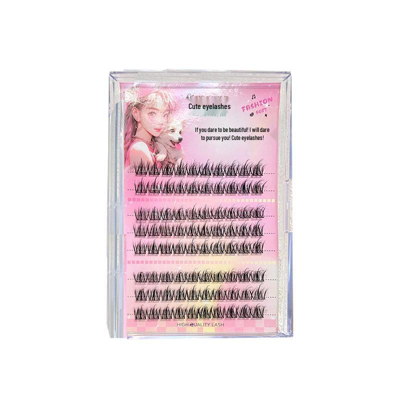 Mengjie Shangpin 5D Nerz Einzelbüschel Manga Falsche Wimpern - Großpackung