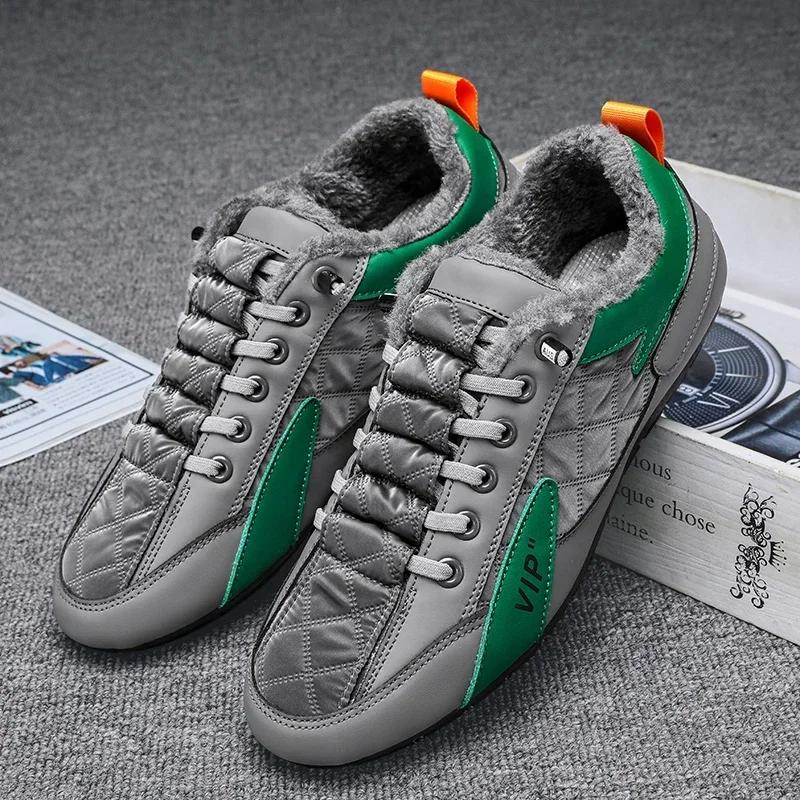 men boots  New Winter Slippers Warm Men Shoes Waterproof Non-Slip Plush Sneakers Male tenis shoes Boots Men Sneakers Winter