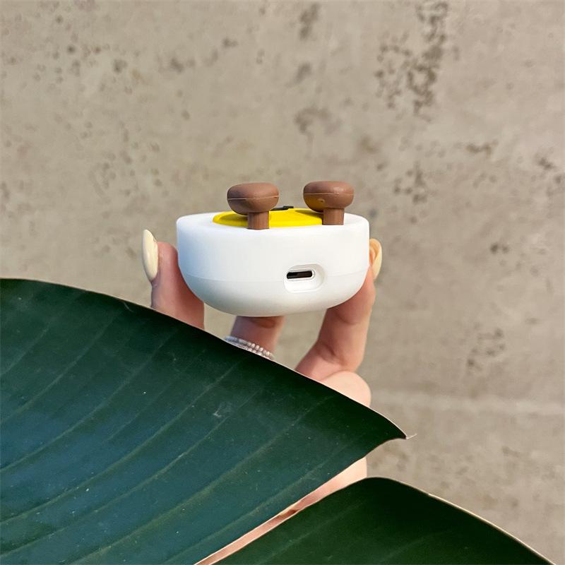 Egg yolk expression for apple AirPods pro bluetooth wireless headset cover 1/1/1 generation silicone cute cartoon