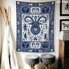 Goat Demon Wall Tapestry Aesthetic Wall Hanging Printed Fabric Blanket Decorative Tapestries for Bedroom Living Room Home Decor