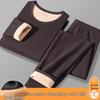 Herren Thermisches Fleece-gefüttertes Rundhals-Basisschicht-Set